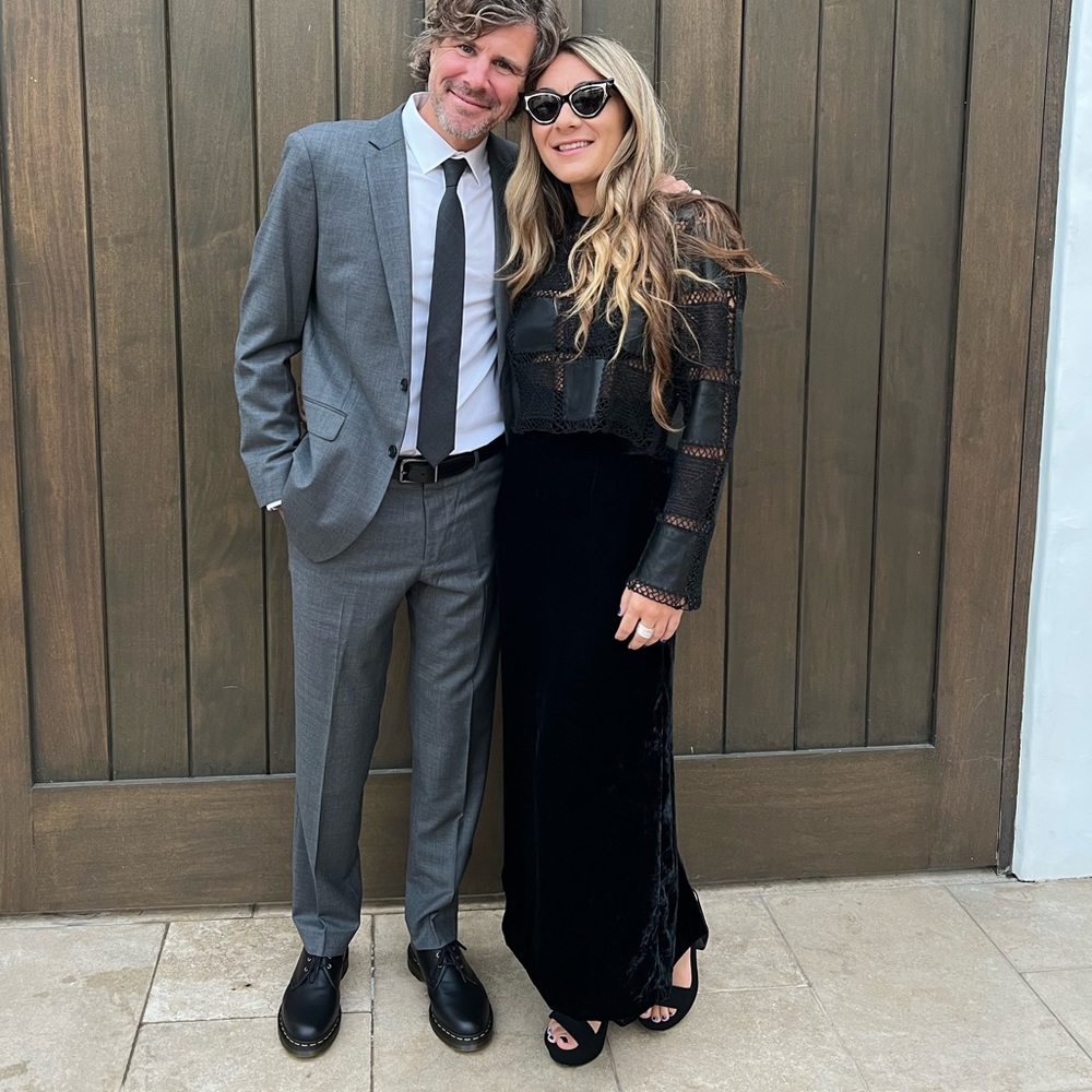 ZARA Black velvet skirt